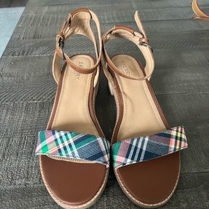 Sperry Women’s Seaport City Sandal Ankle Strap Woven Leather Sandal